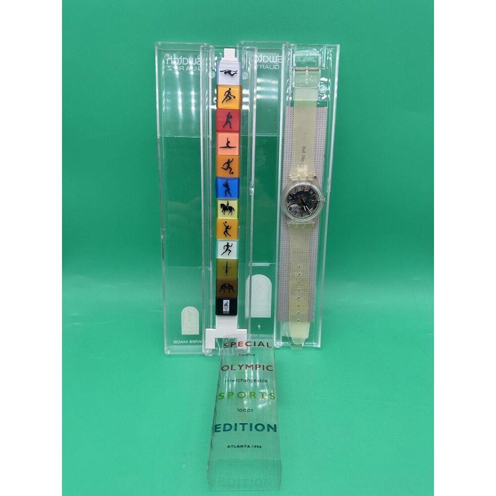 SWATCH OLYMPIC SPORTS EDITION Atlanta 1996+Twelve Interchangeable Loops GK209